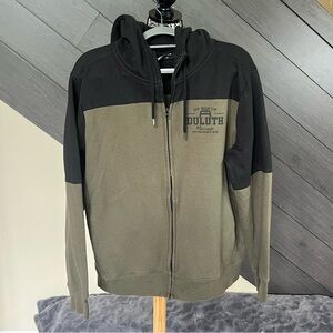 Men's Black‎ and Olive Zip-Up Sweater Duluth MN
